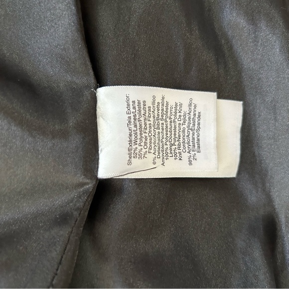 DKNY Winter Wool Coat with Removable Zippered Collar - Picture 7 of 8